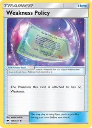 Weakness Policy 126/147  SM  Burning Shadows - Uncommon