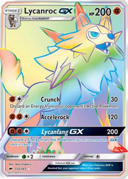 Lycanroc GX (Secret) 155  - Holofoil SM  Burning Shadows - Secret Rare
