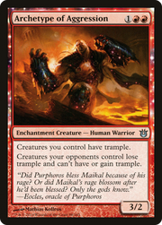 Archetype of Aggression (BNG-088) - Born of the Gods: (enchantment) Foil