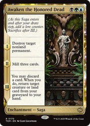 Awaken the Honored Dead (TDM-170) - Tarkir: Dragonstorm: (enchantment) Foil