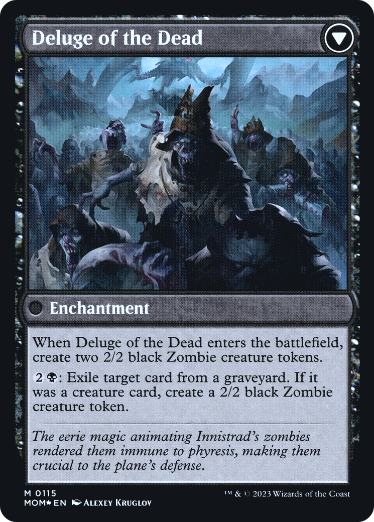 Invasion of Innistrad // Deluge of the Dead (PRE-115S) - March of the Machine Promos Foil