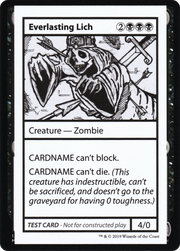 Everlasting Lich (CMB1-041) - Mystery Booster Playtest Cards 2021
