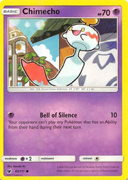 Chimecho 043/111  - Reverse Holofoil SM  Crimson Invasion - Common