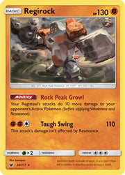 Regirock 053/111  - Reverse Holofoil SM  Crimson Invasion - Rare