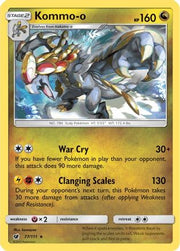 Kommo-o 077/111  - Reverse Holofoil SM  Crimson Invasion - Rare