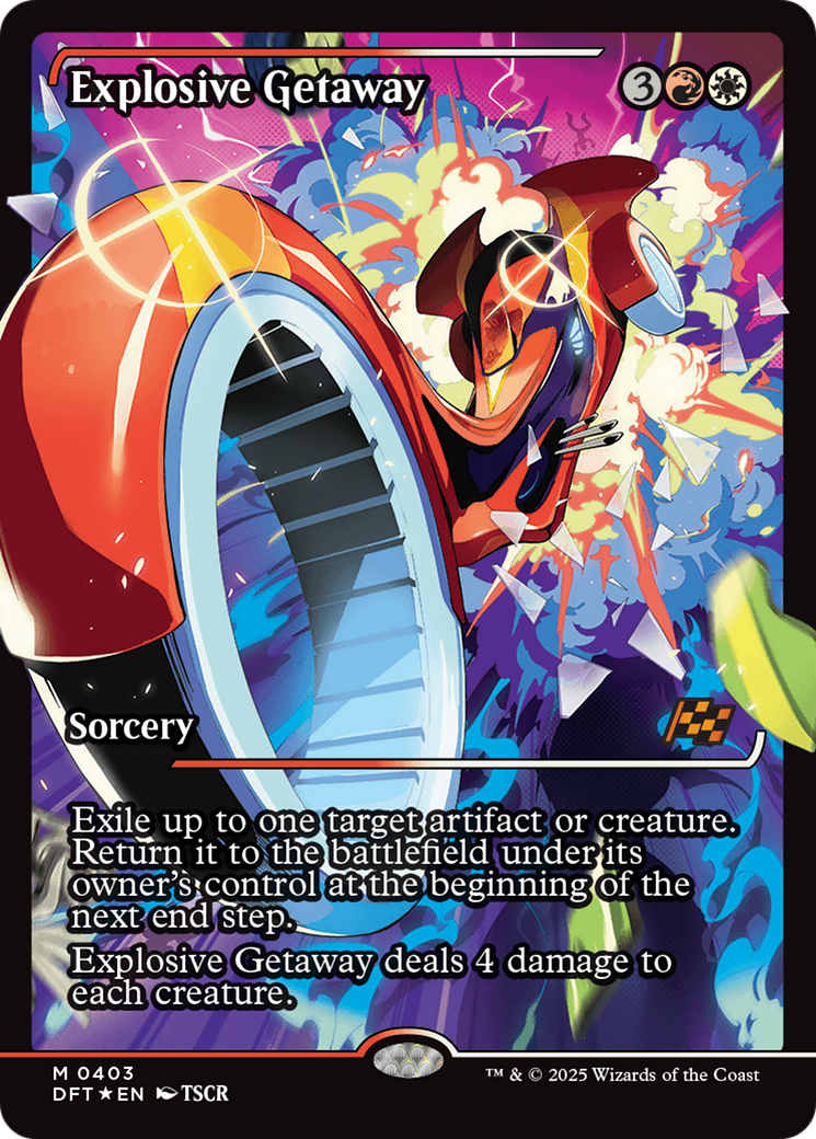Explosive Getaway (DFT-403) - Aetherdrift: (Showcase) Foil