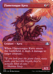 Flametongue Kavu (DMR-432) - Dominaria Remastered (Borderless) Foil