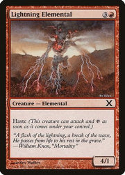 Lightning Elemental (10E-217) - 10th Edition Foil