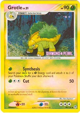 Grotle 049/130  - Reverse Holofoil Burger King Promos - Promo
