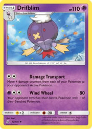Drifblim 052/156  SM  Ultra Prism - Uncommon