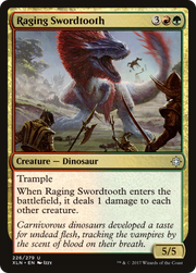 Raging Swordtooth (XLN-226) - Ixalan Foil