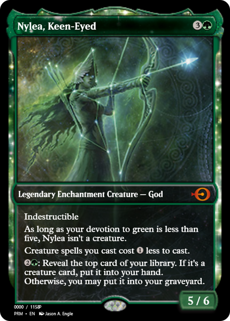 Nylea, Keen-Eyed (PRM-79855) - Magic Online Promos: (enchantment) Foil