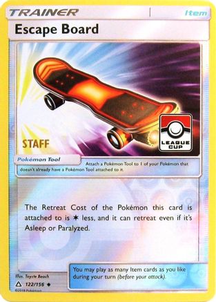 Escape Board 122/156  - Reverse Holofoil League & Championship Cards - Promo