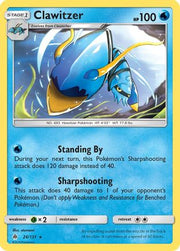 Clawitzer 026  - Reverse Holofoil SM  Forbidden Light - Rare