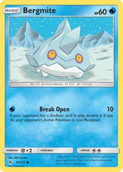 Bergmite 029  - Reverse Holofoil SM  Forbidden Light - Common