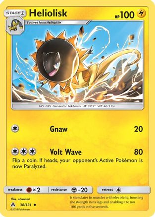 Heliolisk 038  SM  Forbidden Light - Uncommon