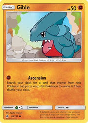Gible 060/131  - Reverse Holofoil SM  Forbidden Light - Common