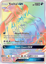 Yveltal GX (Secret) 137  - Holofoil SM  Forbidden Light - Secret Rare