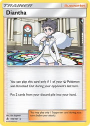 Diantha 105/131  - Reverse Holofoil SM  Forbidden Light - Holo Rare