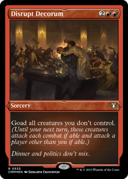 Disrupt Decorum (CMM-533) - Commander Masters Etched Foil