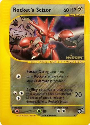 Rocket's Scizor 004  - Reverse Holofoil Best of Promos - Promo