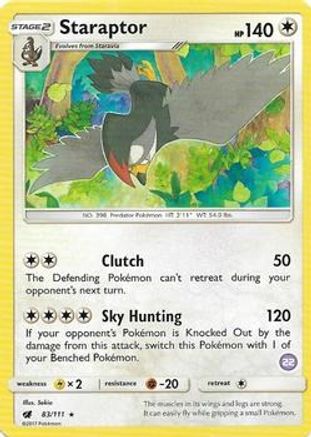 Staraptor (22) 083  SM Trainer Kit Alolan Sandslash & Alolan Ninetales - Rare