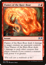 Flames of the Raze-Boar (RNA-101) - Ravnica Allegiance