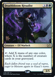 Deathbloom Ritualist (PRE-208S) - The Brothers' War Promos Foil