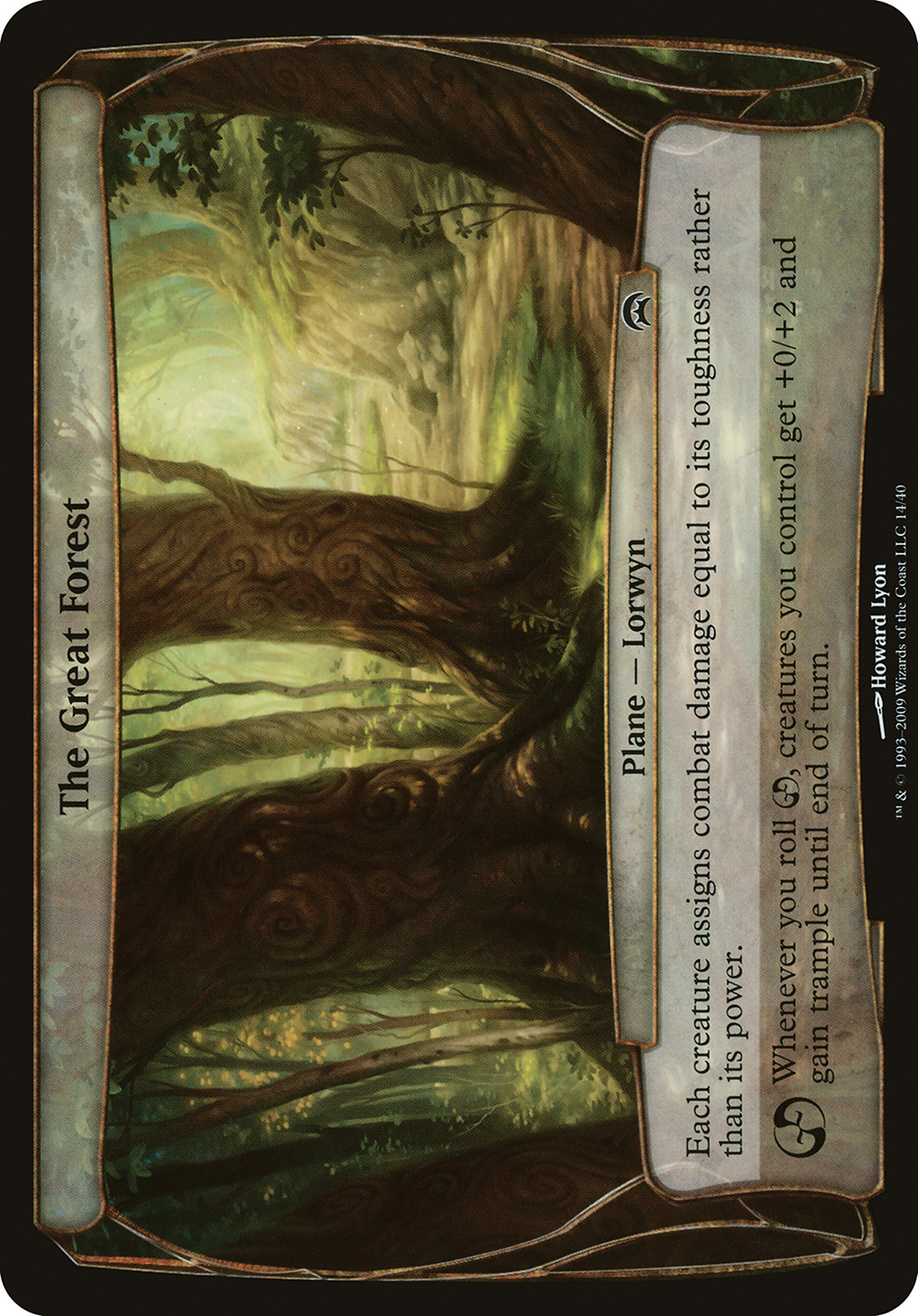 The Great Forest (OVER-014) - Planechase Planes