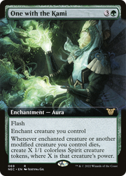 One with the Kami (NEC-069) - Neon Dynasty Commander: (Extended Art)