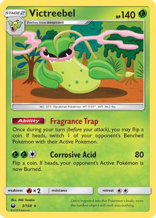 Victreebel 003  - Holofoil SM  Celestial Storm - Holo Rare
