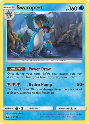 Swampert 035/168  SM  Celestial Storm - Rare