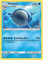 Wailord 040/168  - Reverse Holofoil SM  Celestial Storm - Rare
