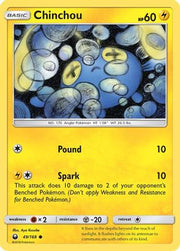 Chinchou 049/168  - Reverse Holofoil SM  Celestial Storm - Common