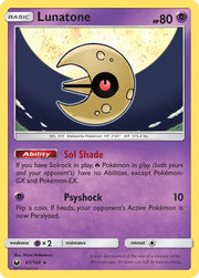 Lunatone 061  - Holofoil SM  Celestial Storm - Holo Rare