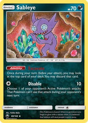 Sableye 088/168  - Reverse Holofoil SM  Celestial Storm - Uncommon