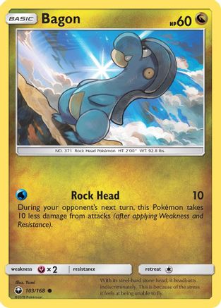Bagon (103) 103/168  SM  Celestial Storm - Common