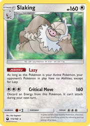 Slaking 115  - Reverse Holofoil SM  Celestial Storm - Holo Rare