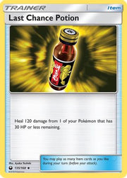 Last Chance Potion 135/168  - Reverse Holofoil SM  Celestial Storm - Uncommon
