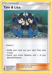 Tate & Liza 148/168  - Reverse Holofoil SM  Celestial Storm - Uncommon