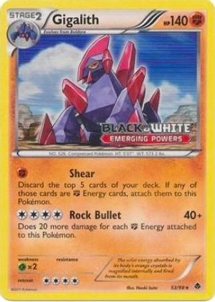 Gigalith 053/98  - Holofoil Black and White Promos - Promo