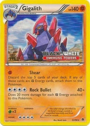 Gigalith 53/98 (Prerelease) [Staff] 053/98  - Holofoil Black and White Promos - Promo