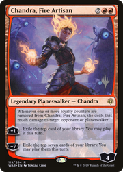 Chandra, Fire Artisan (PPELD-119P) - War of the Spark Promos Foil
