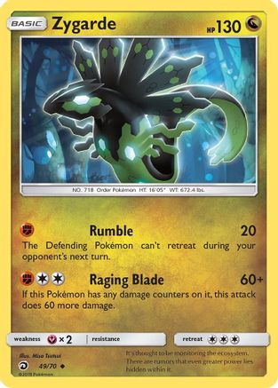 Zygarde 049/70  Dragon Majesty - Uncommon