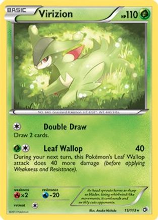 Virizion 015/113  Deck Exclusives - Rare