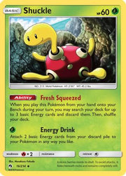 Shuckle 016/214  - Reverse Holofoil SM  Lost Thunder - Uncommon