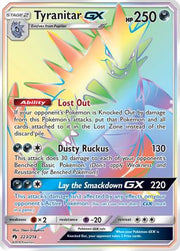 Tyranitar GX (Secret) 223  - Holofoil SM  Lost Thunder - Secret Rare