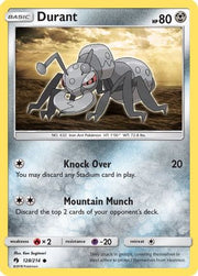 Durant 128/214  - Reverse Holofoil SM  Lost Thunder - Common