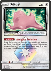 Ditto Prism Star 154/214  - Holofoil SM  Lost Thunder - Prism Rare
