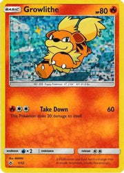Growlithe 001/12  - Holofoil McDonalds Promos 2018 - Promo